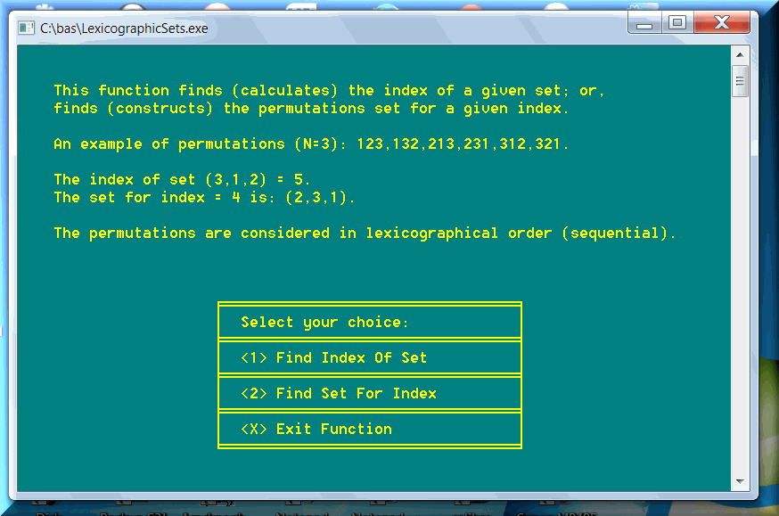 The permutations can be ordered or ranked in lexicographical mathematics with algorithms.