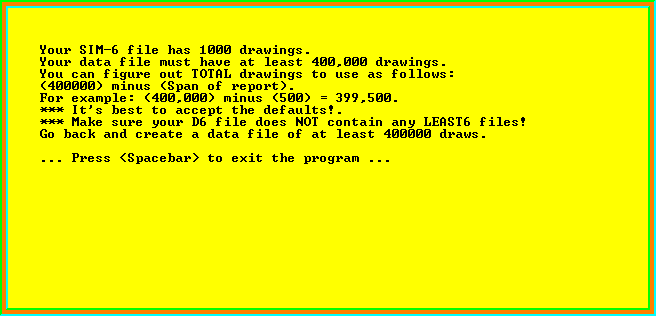 Bright lotto software require data files of 12 million lotto combinations. For 5-number lotto: a drawings file of at least 4 million lottery combinations.