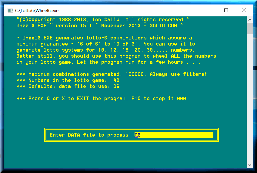 The best lotto wheels are created on-the-fly by purging files generated from positional systems.