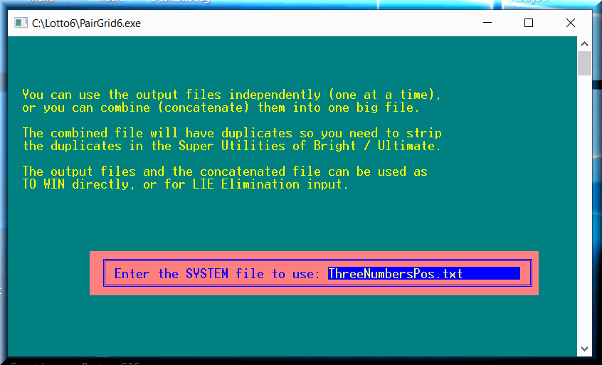 Simple text files can generate fast combinations with favorite lotto numbers in fixed positions.