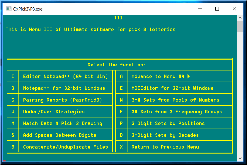 Ultimate lottery pick 3 has game specific programs to match drawing with its American date 911 NY.